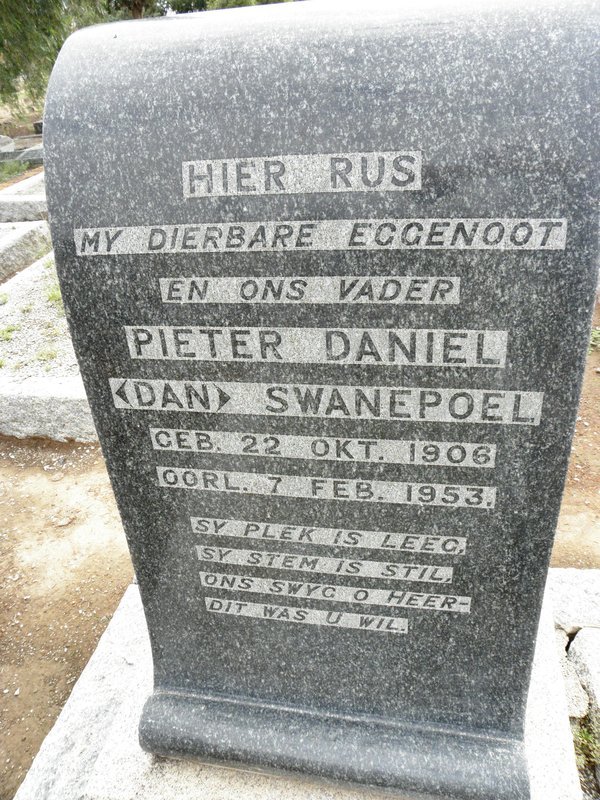 SWANEPOEL Pieter Daniel 1906-1953