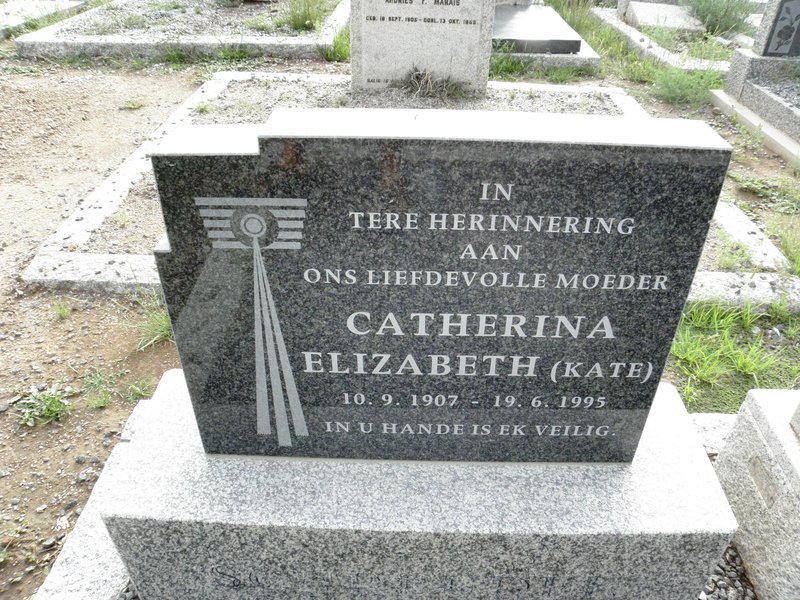 SCHREUDER Catherina Elizabeth 1907-1995