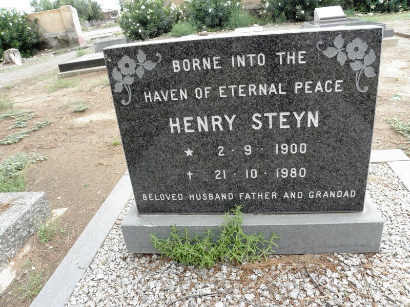 STEYN Henry 1900-1989