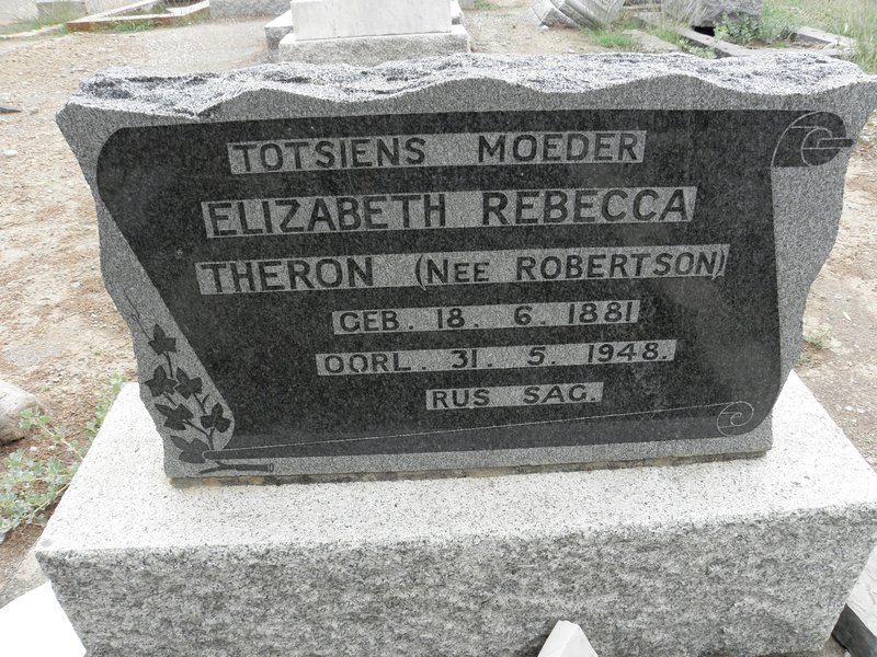 THERON Elizabeth Rebecca nee ROBERTSON 1881-1948