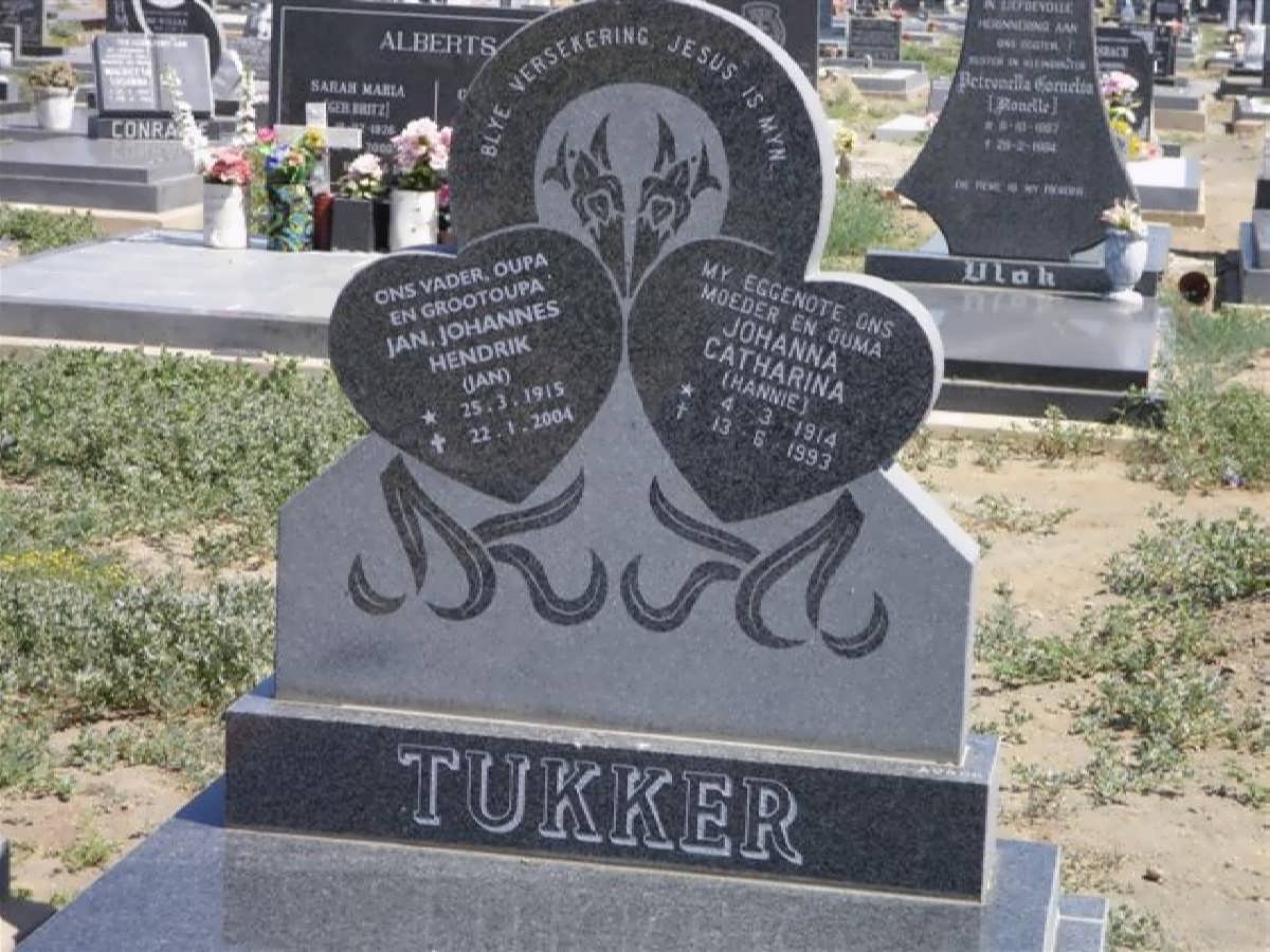 TUKKER Jan Johannes Hendrik 1915-2004 &amp; Johanna Catharina 1914-1993