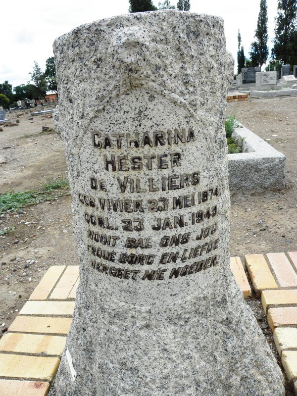 VILLIERS Catharina Hester, de nee VIVIER 1874-1949