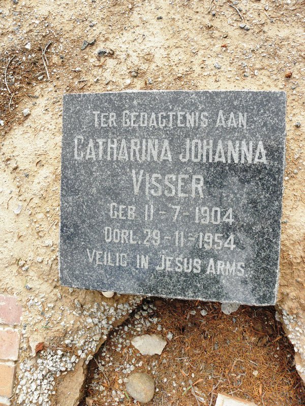 VISSER Catharina Johanna 1904-1954
