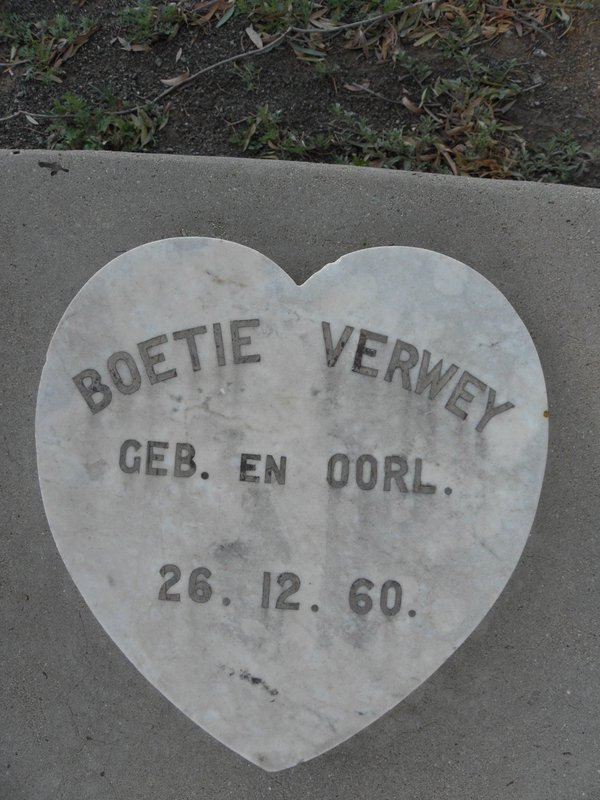 VERWEY Boetie 1960-1960