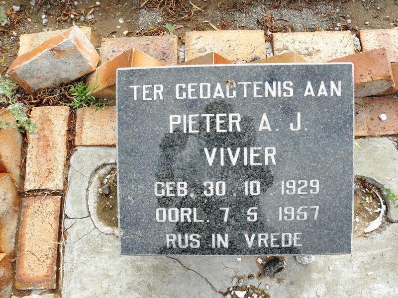 VIVIER Pieter A.J. 1929-1957