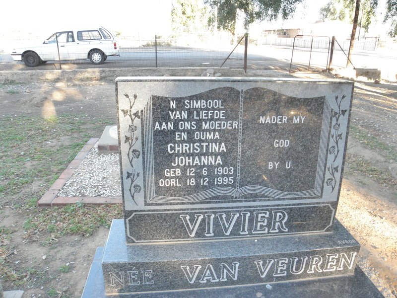 VIVIER Christina Johanna nee VAN VEUREN 1903-1995