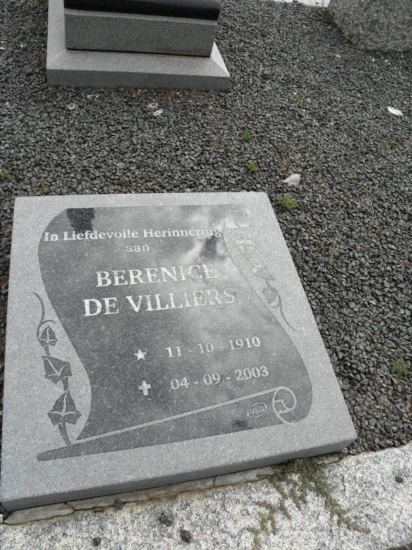 VILLIERS Berenice, de 1910-2003