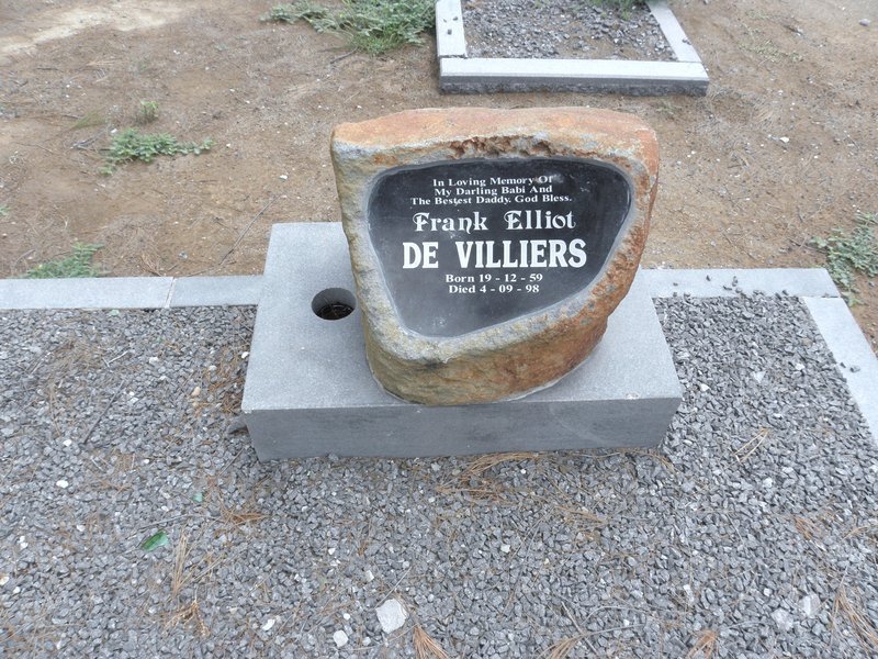 VILLIERS Frank Elliot, de 1959-1998