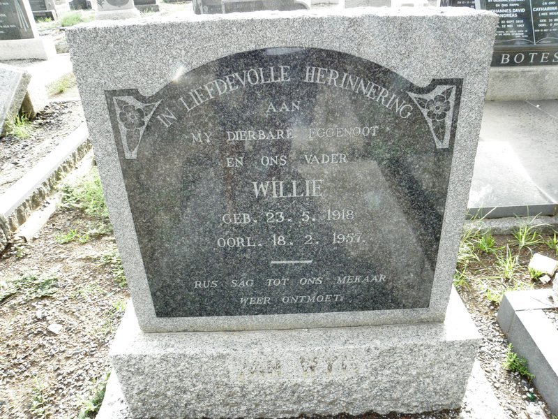 WYK Willie, van 1918-1957 