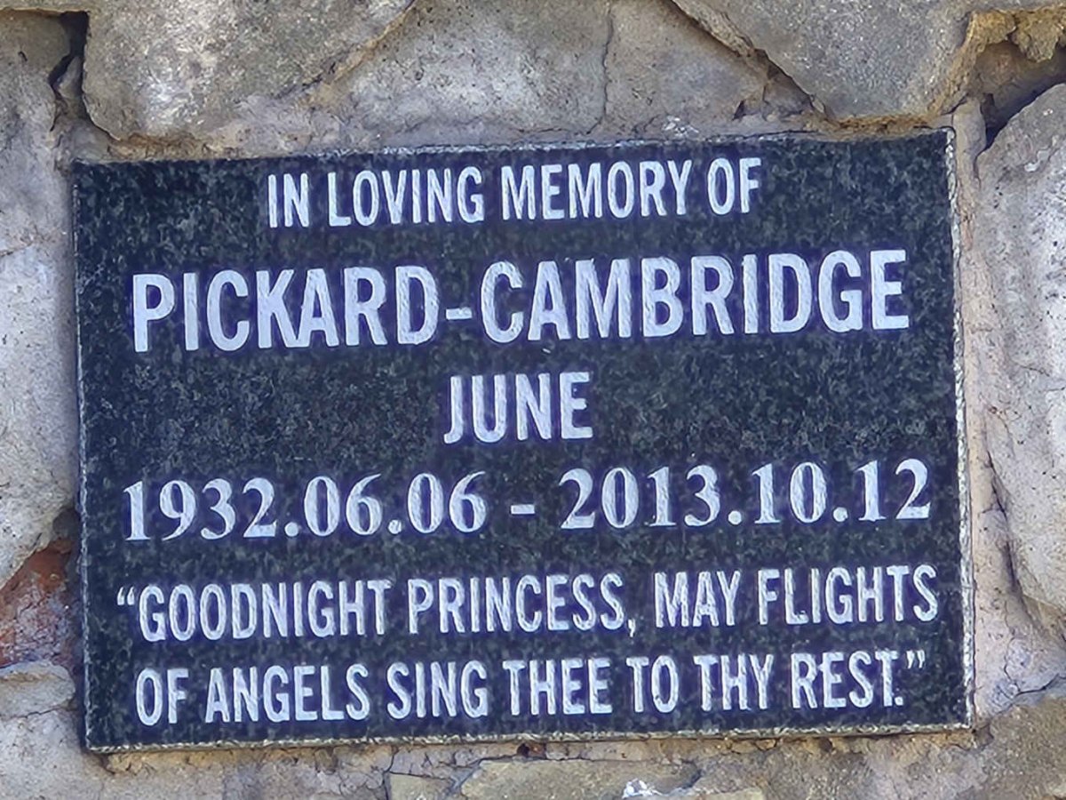 CAMBRIDGE June, PICKARD- 1932-2013 