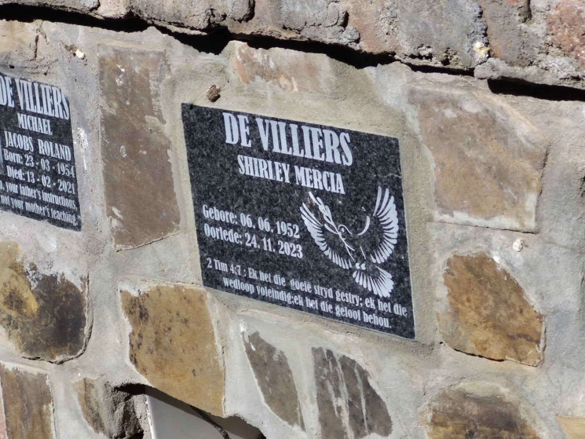 VILLIERS Shirley Mercia, de 1952-2023