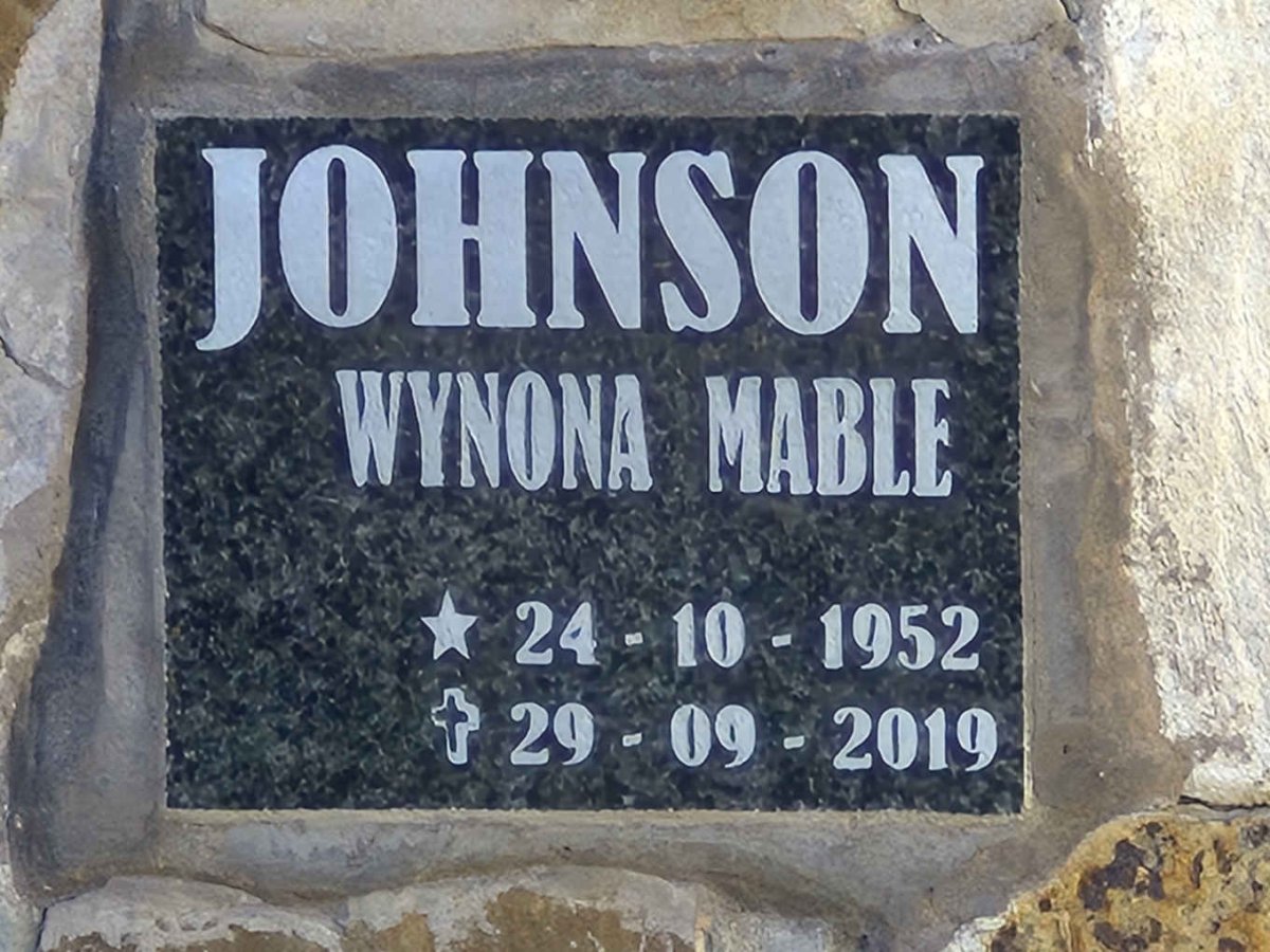 JOHNSON Wynona Mable 1952-2019
