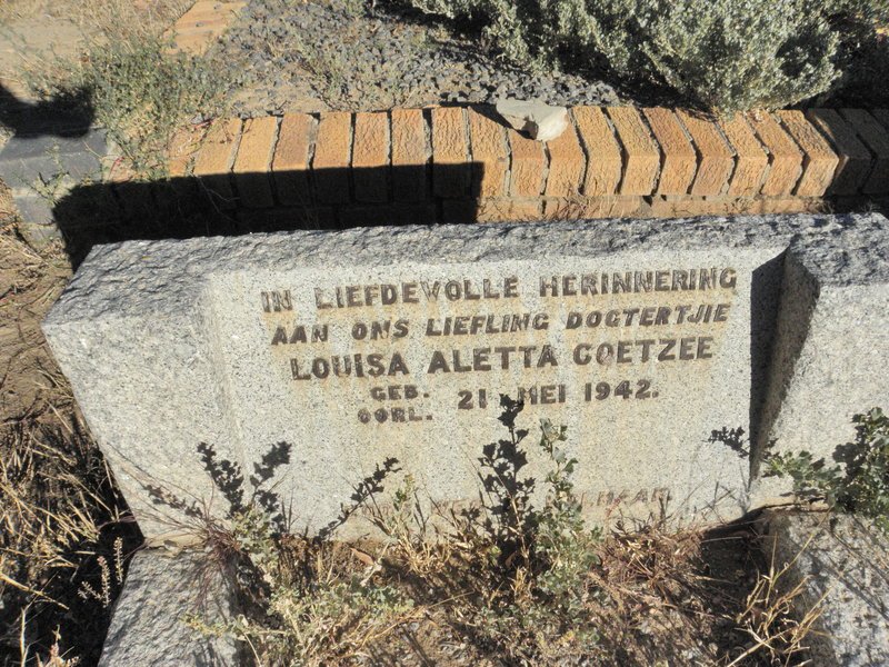COETZEE Louisa Aletta 1942-1942