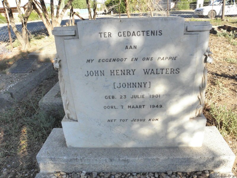 WALTERS John Henry 1901-1949