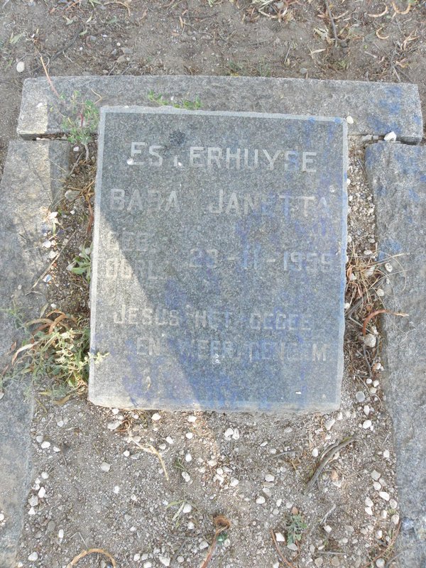 ESTERHUYSE Janetta 1959-1959