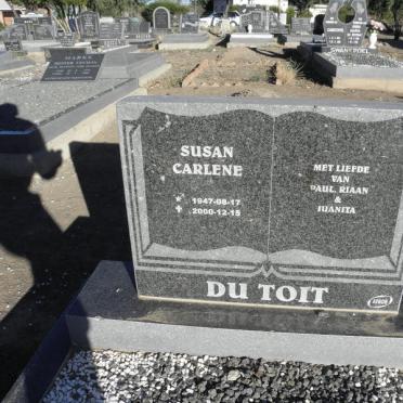 TOIT Susan Carlene, du 1947-2000