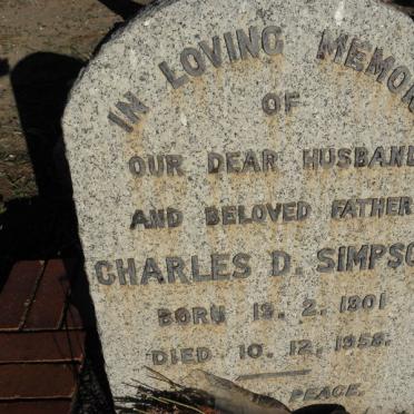 SIMPSON Charles D. 1901-1958
