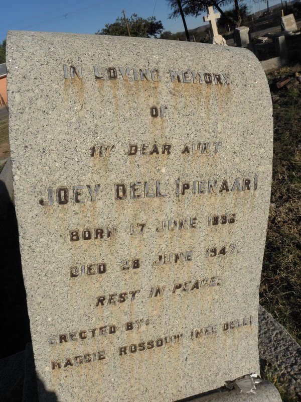 DELL Joey nee PIENAAR 1886-1947