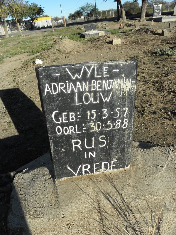 LOUW Adriaan Benjamin 1957-1988