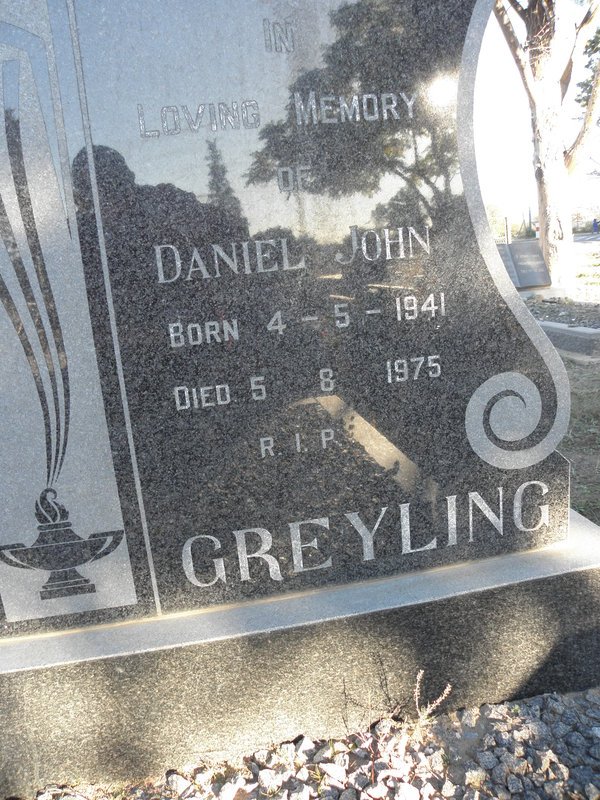 GREYLING Daniel John 1941-1975