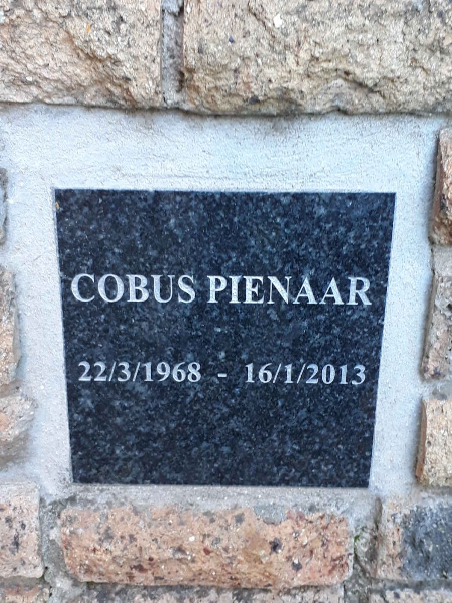PIENAAR Cobus 1968-2013