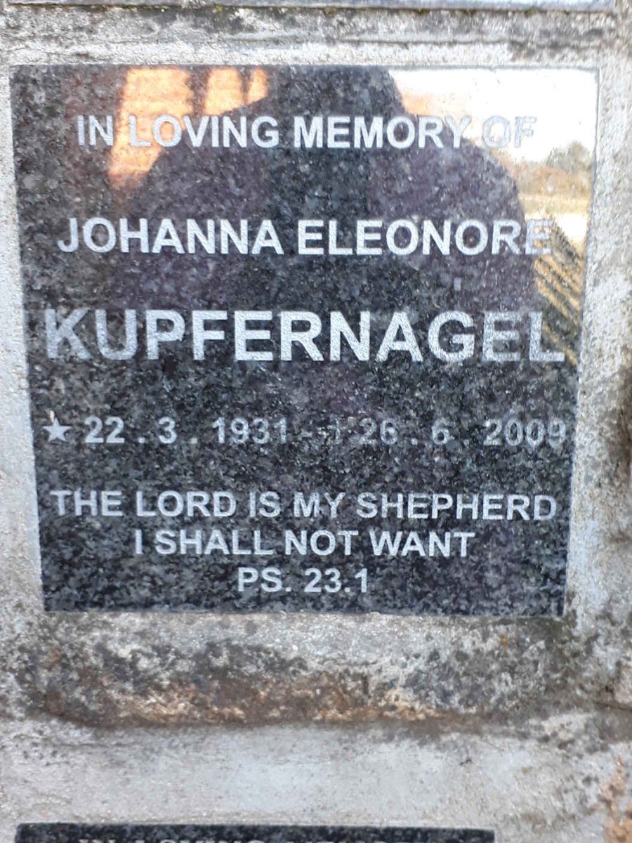 KUPFERNAGEL Johanna Eleonore 1931-2009