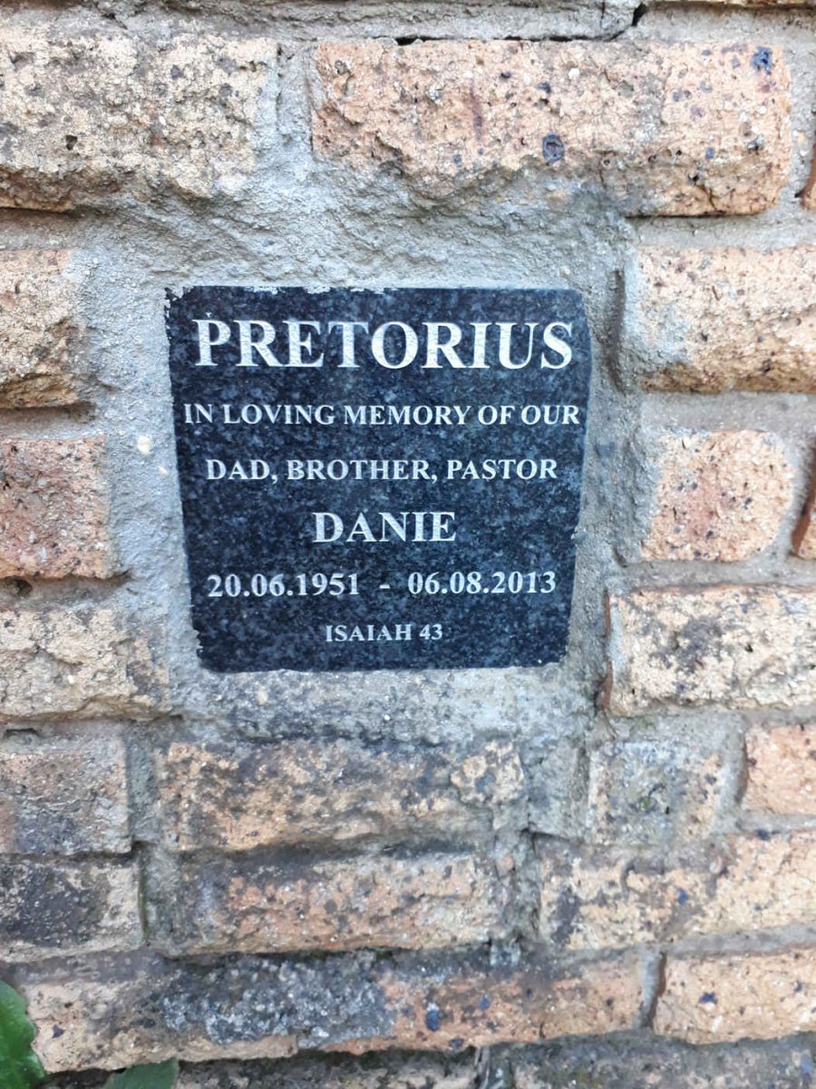 PRETORIUS Danie 1951-2013