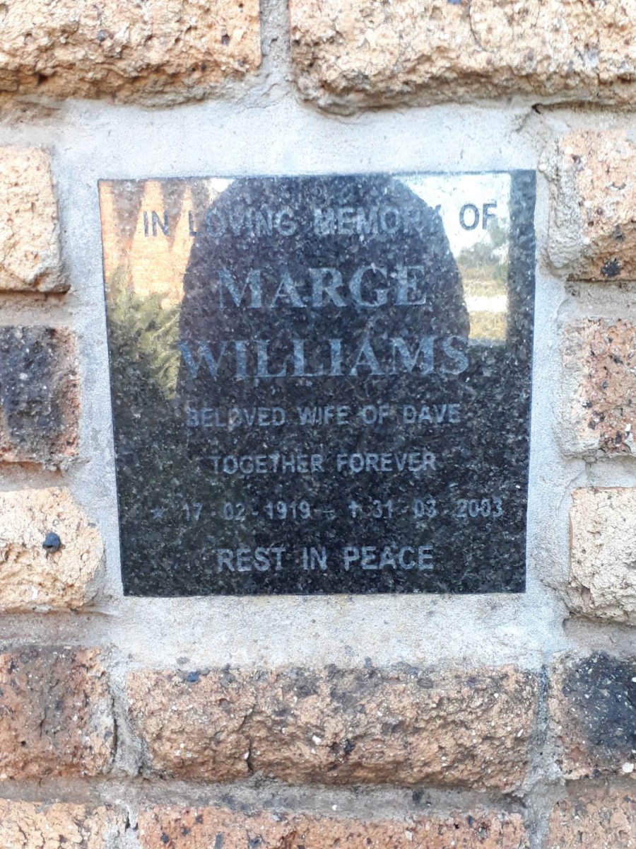 WILLIAMS Marge 1919-2003