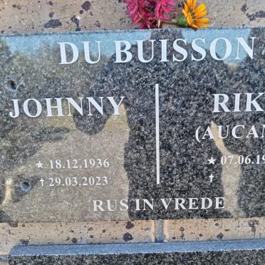 BUISSON Johnny, du 1936-2023 & Rika AUCAMP 1948-