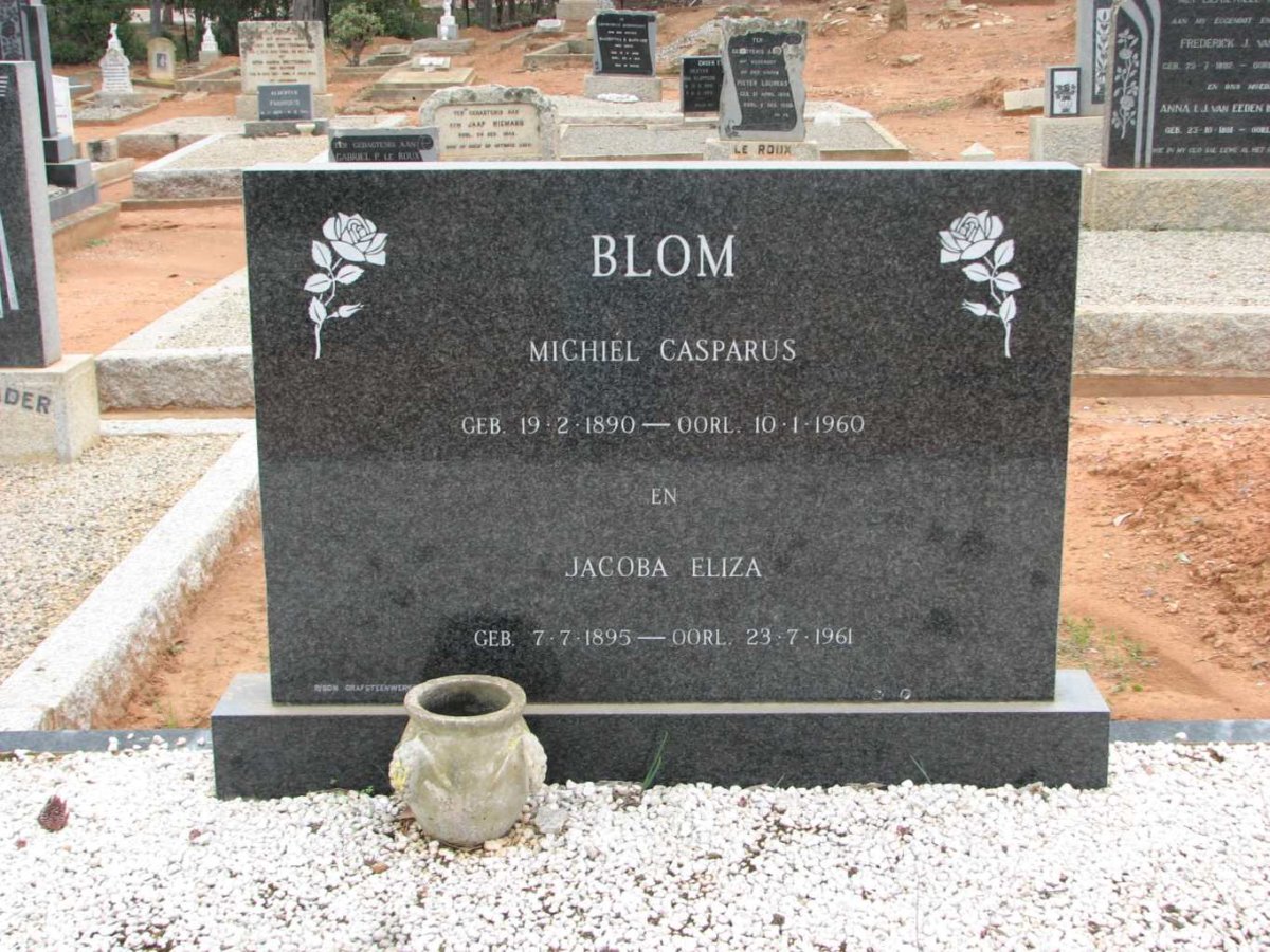 BLOM Michiel Casparus 1890-1960 &amp; Jacoba Eliza 1895-1961