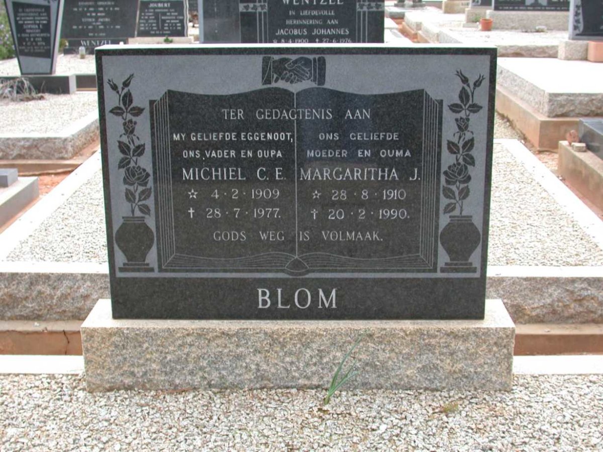 BLOM Michiel C.E. 1909-1977 &amp; Margaritha J. 1910-1990