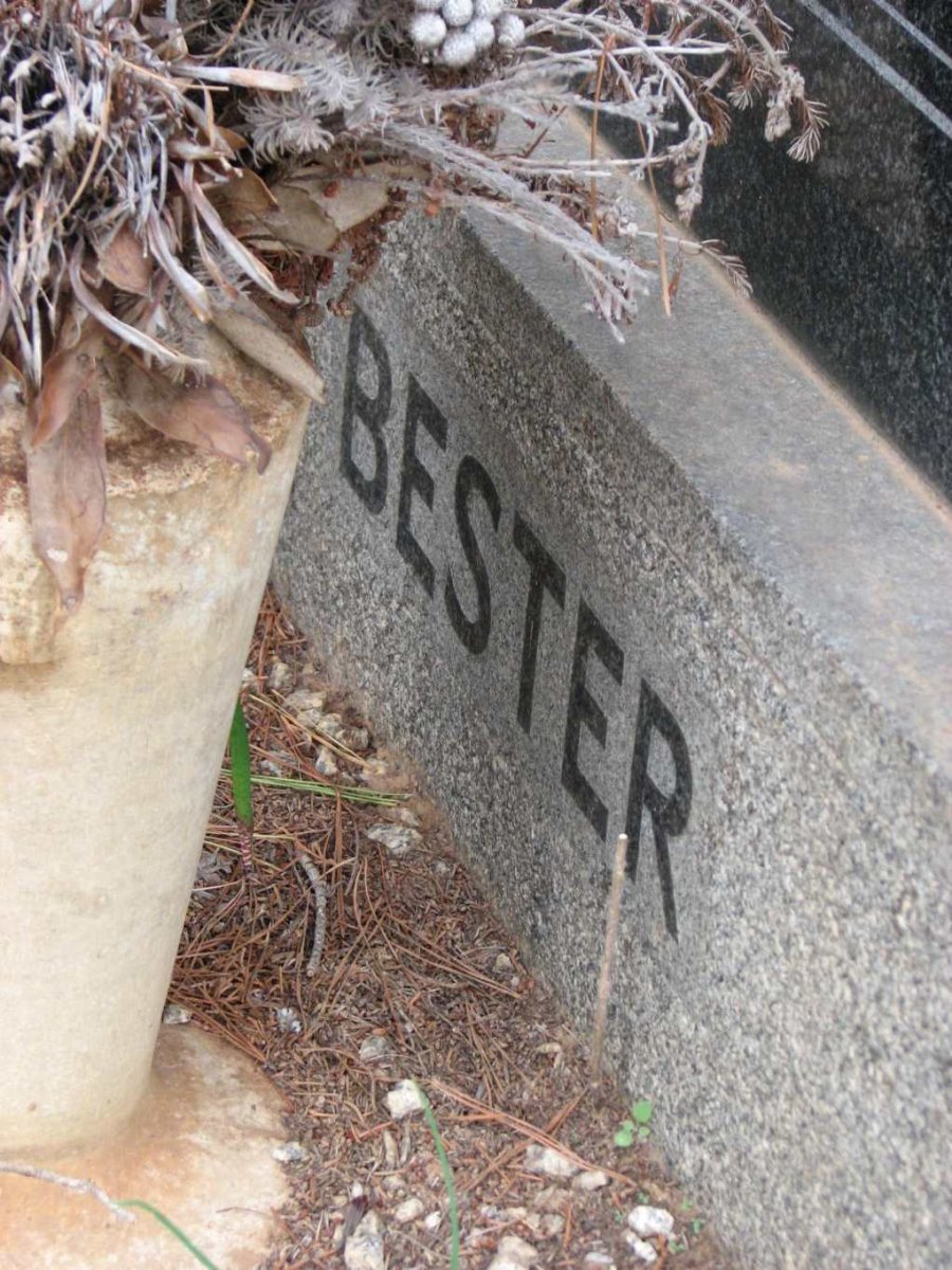 BESTER Christiaan 1897-1964 &amp; Hannah DE KOCK -1961