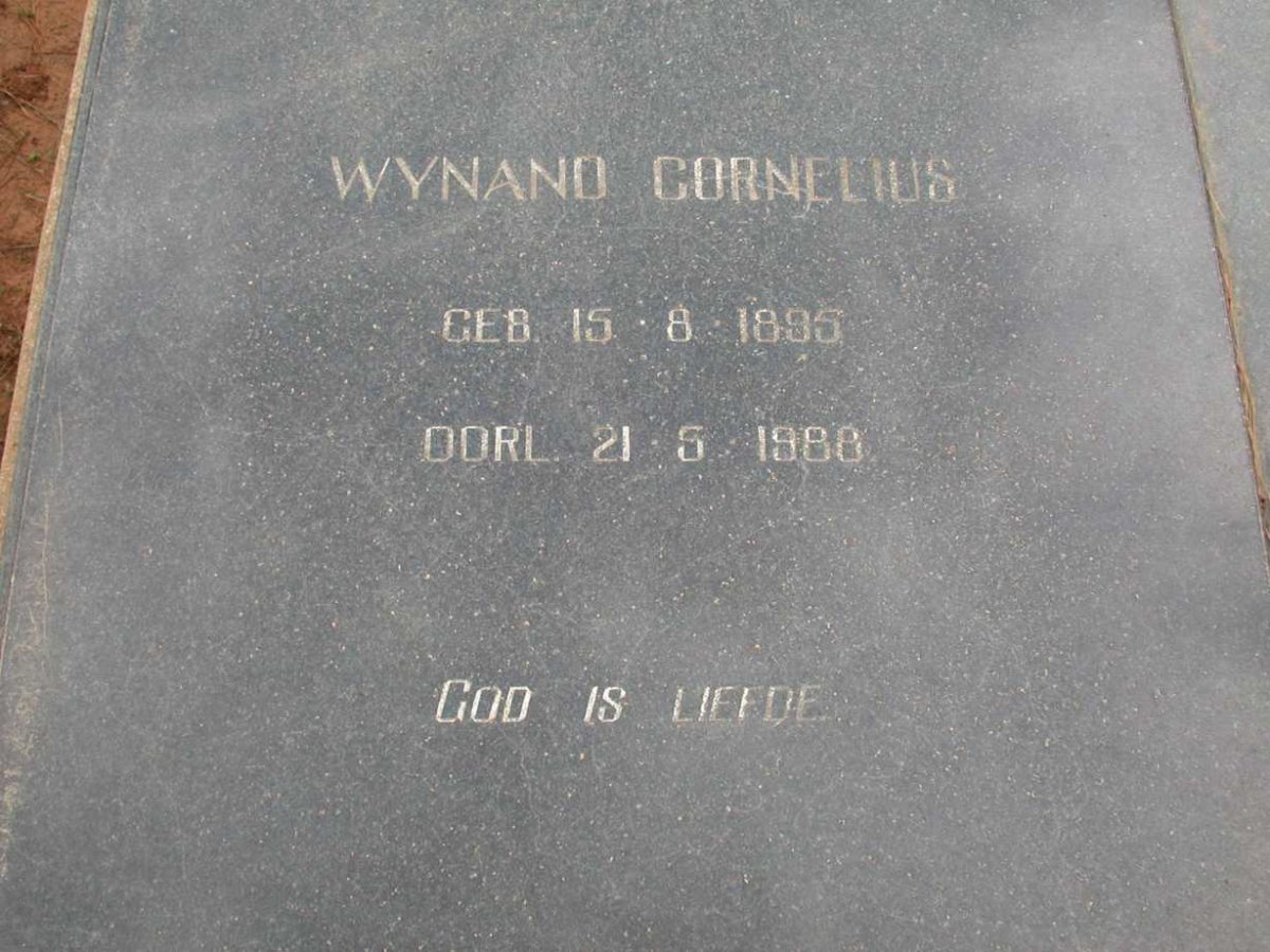 BREYTENBACH Wynand Cornelius 1895-1988