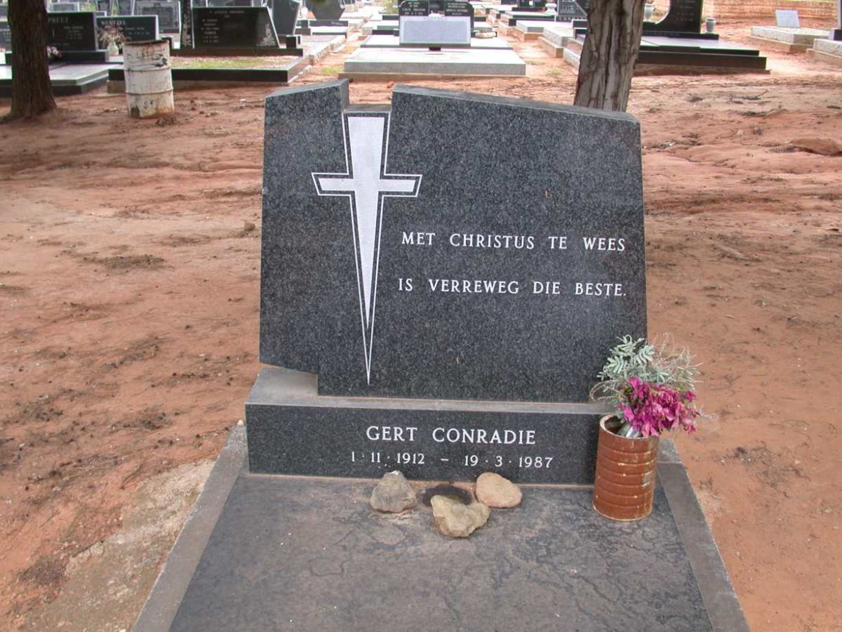 CONRADIE Gert 1912-1987
