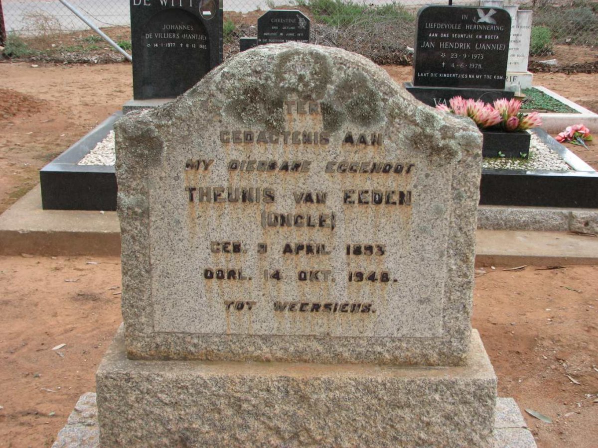 EEDEN Theunis, van 1883-1948