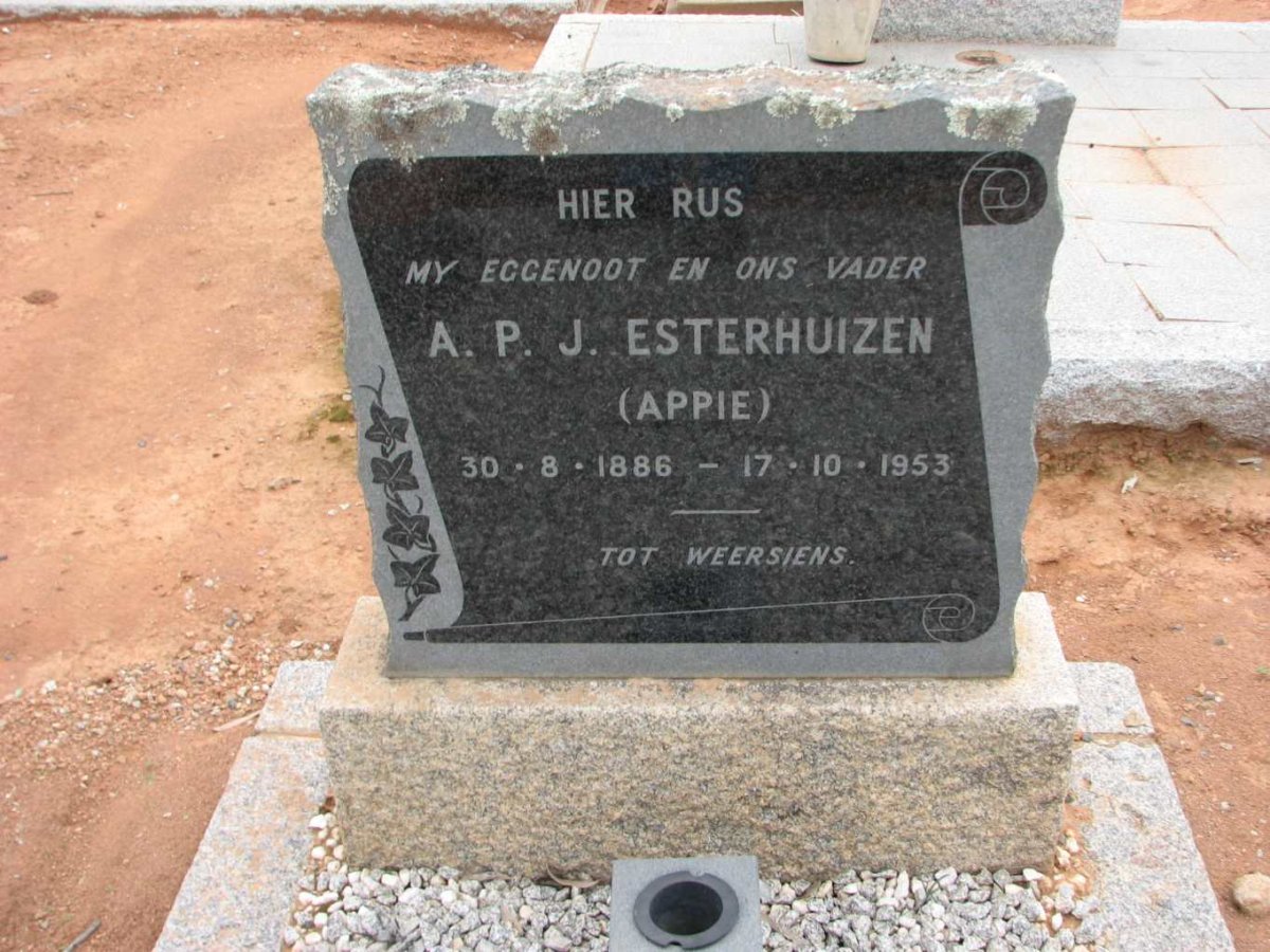ESTERHUIZEN A.P.J. 1886-1953