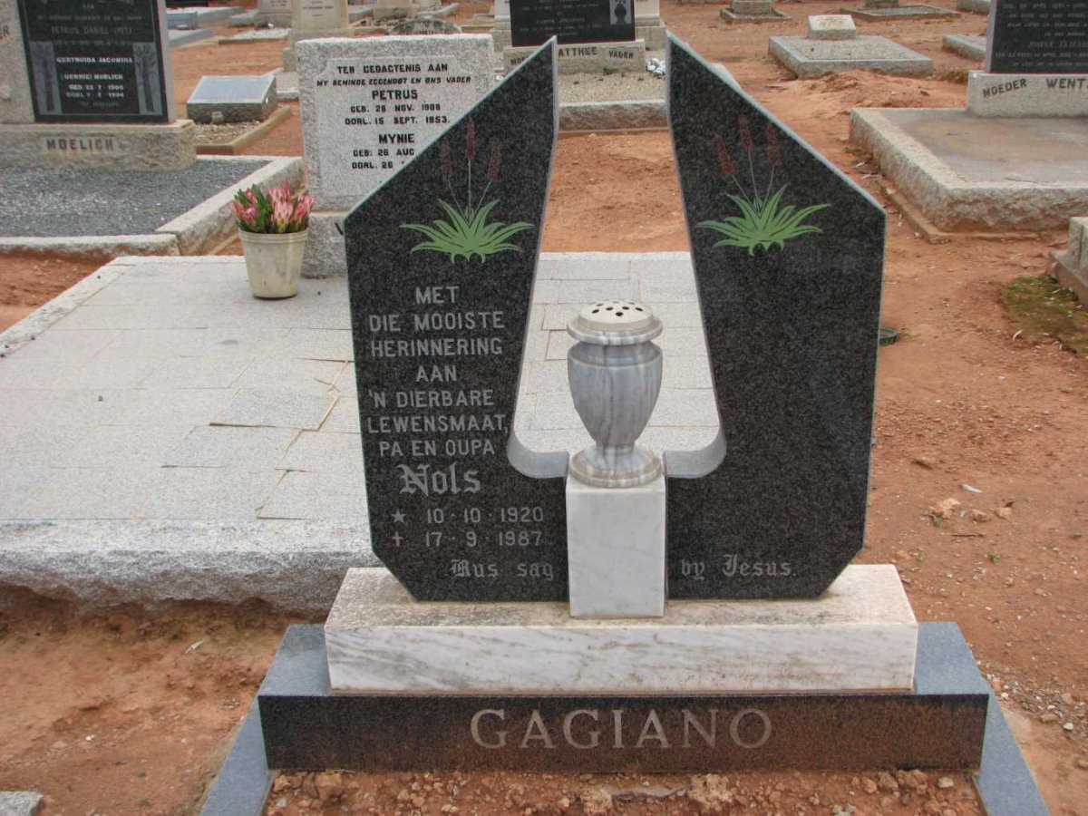 GAGIANO Nols 1920-1987