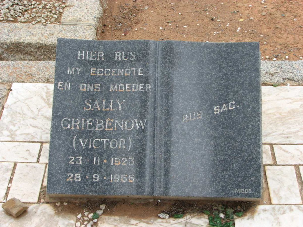 GRIEBENOW Sally nee VICTOR 1923-1966