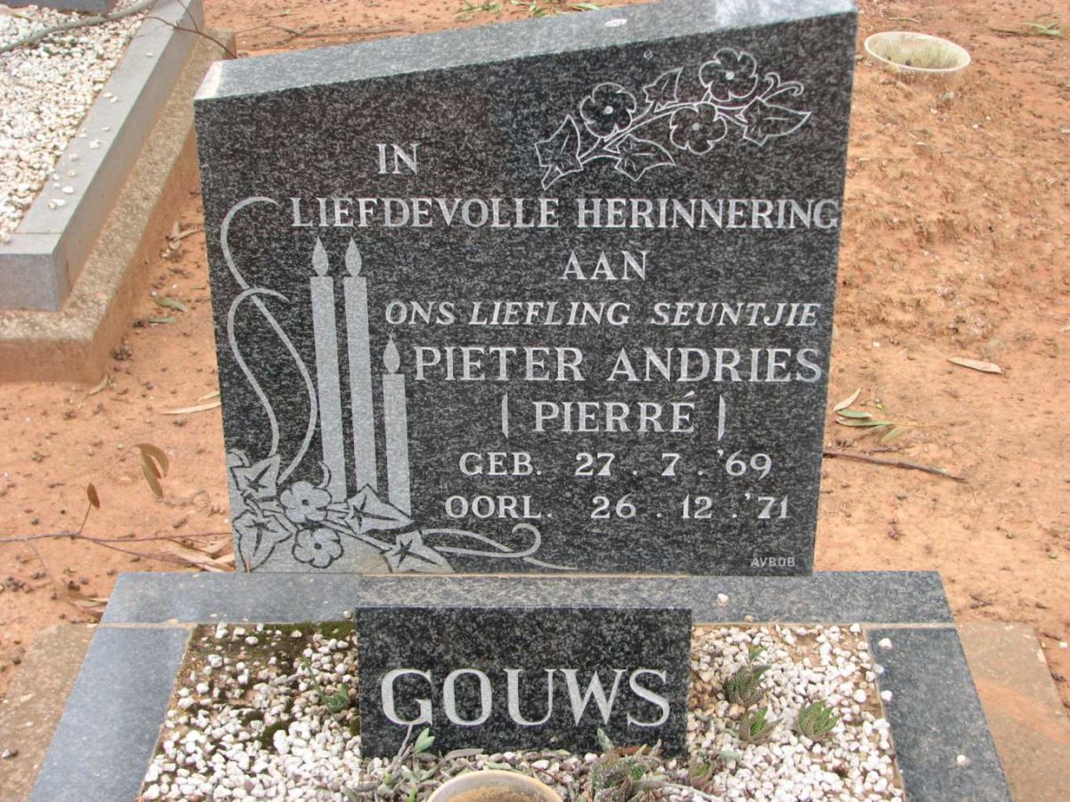 GOUWS Pieter Andries 1969-1971