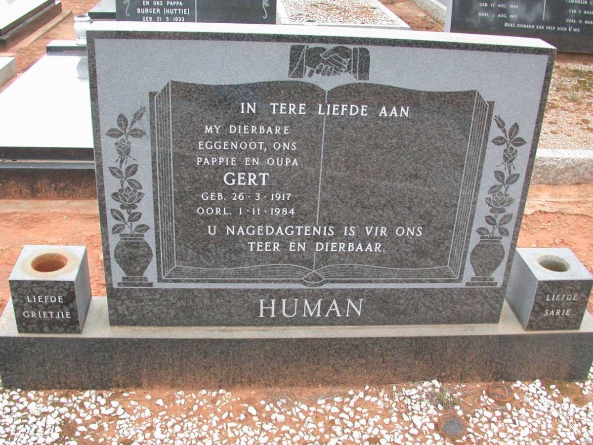 HUMAN Gert 1917-1984