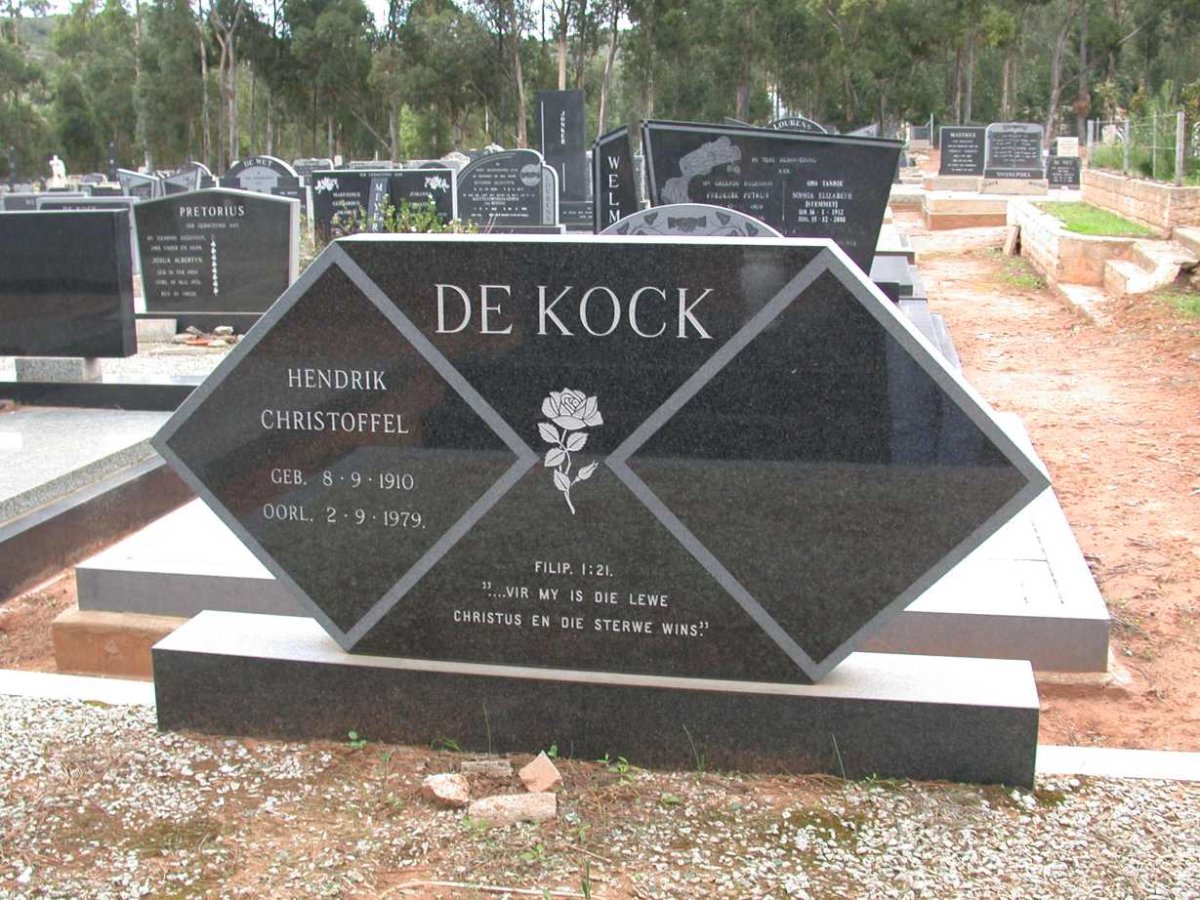 KOCK Hendrik Christoffel, de 1910-1979