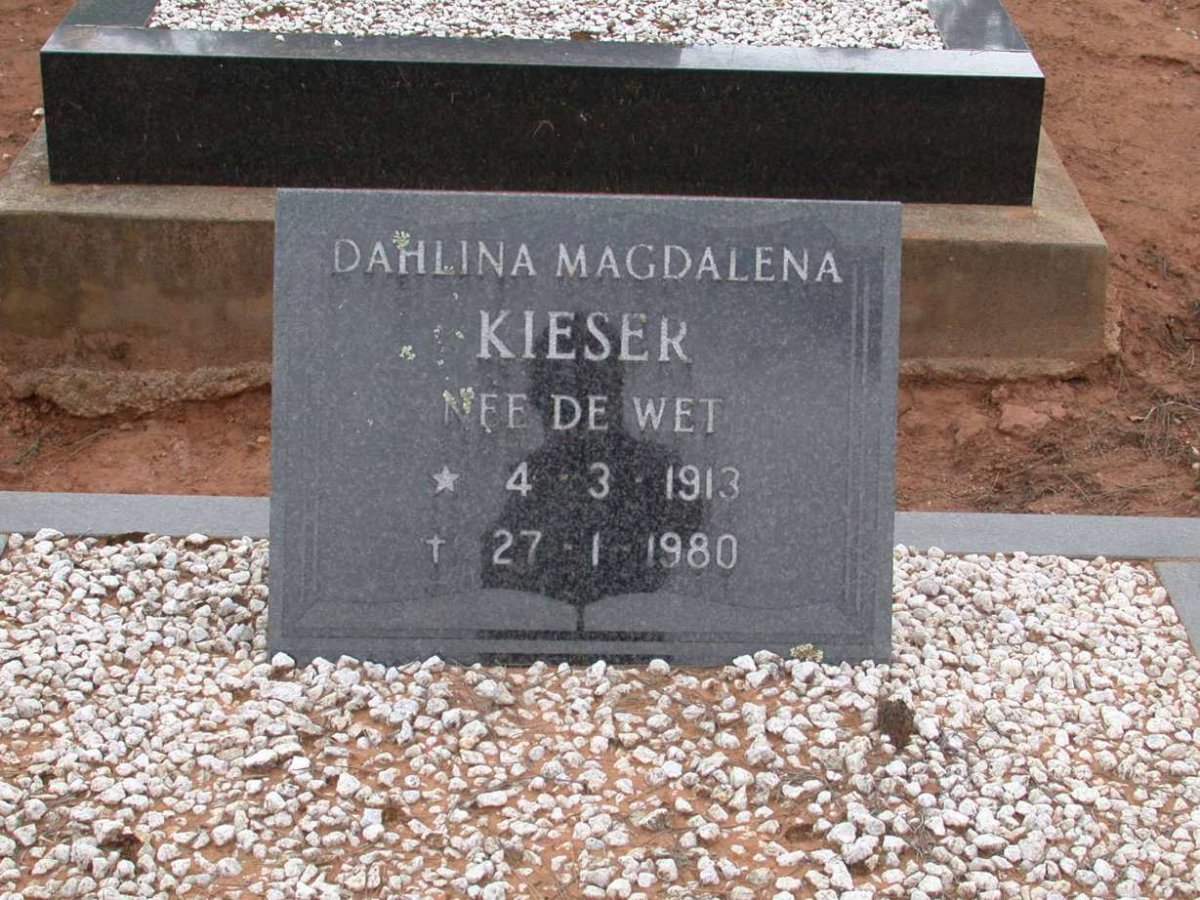 KEISER Dahlina Magdalena nee DE WET 1913-1980