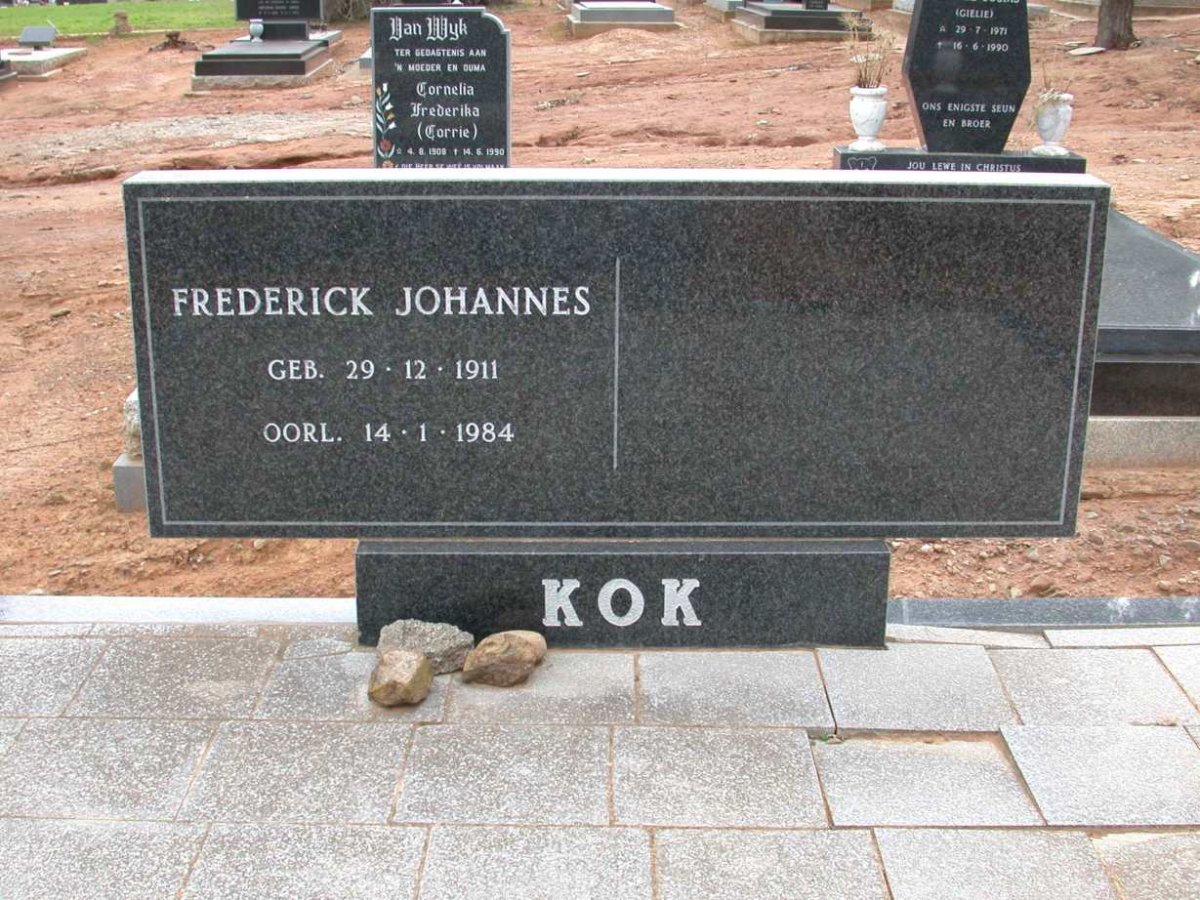KOK Frederick Johannes 1911-1984