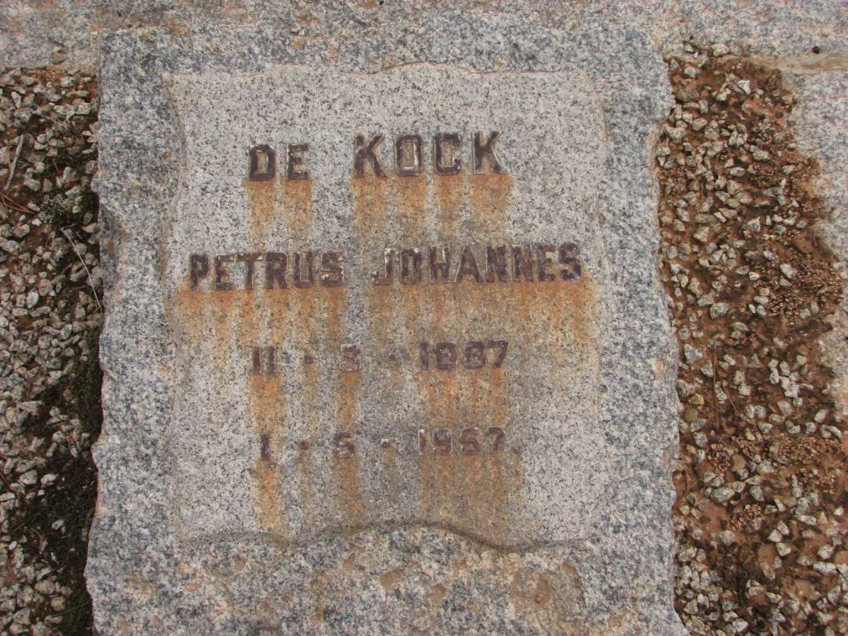 KOCK Petrus Johannes, de 1887-1957