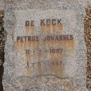KOCK Petrus Johannes, de 1887-1957