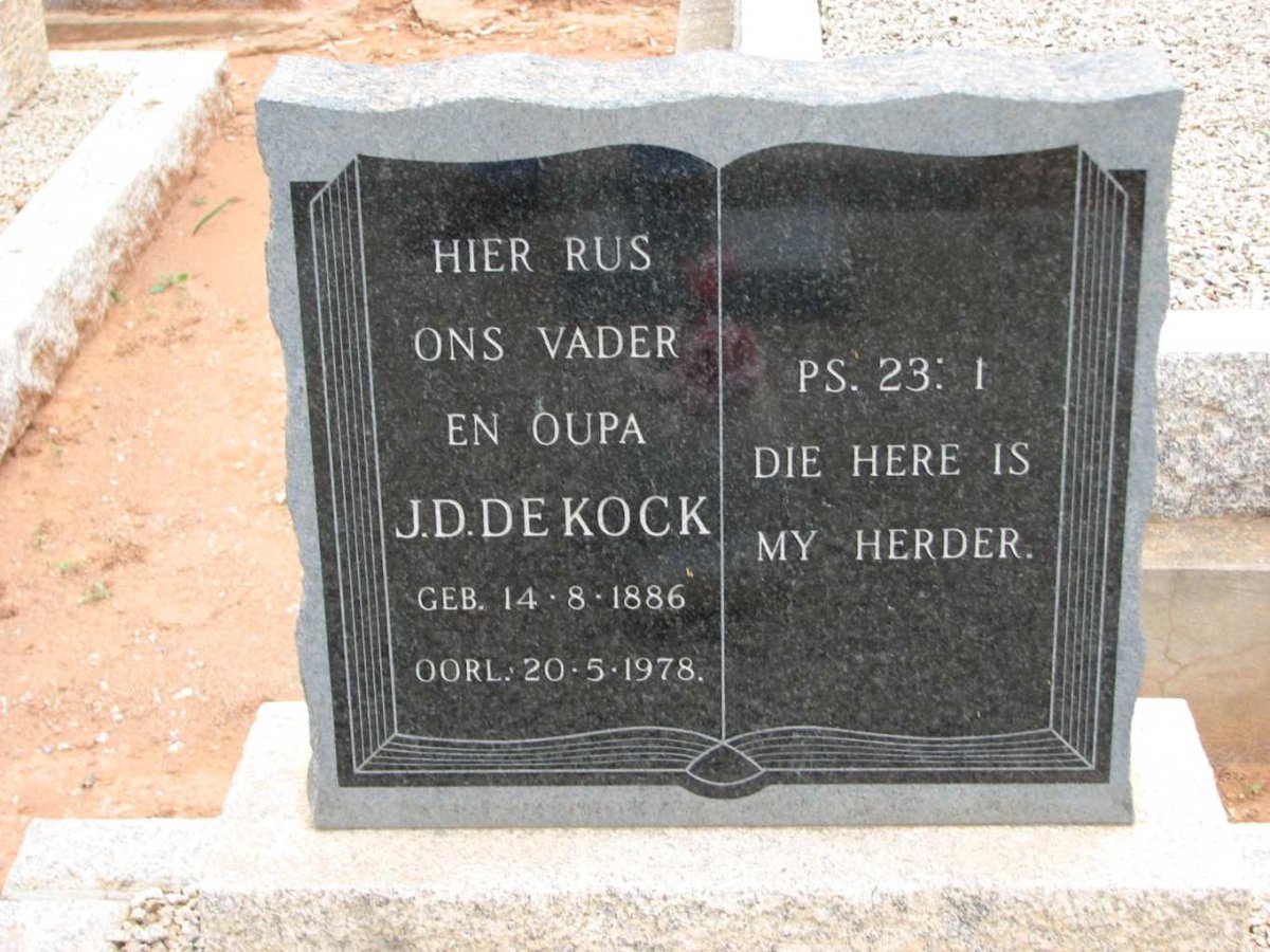 KOCK J.D., de 1886-1978