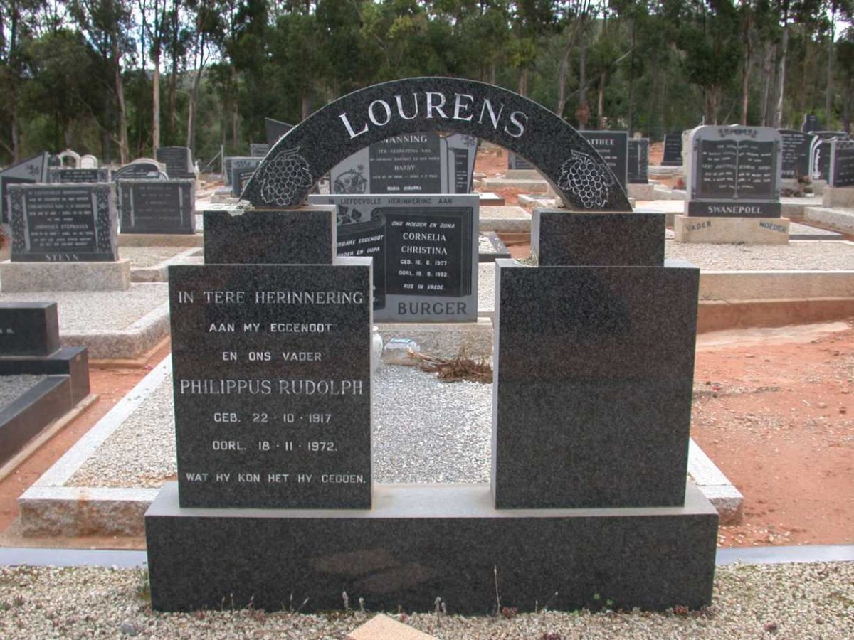 LOURENS Philippus Rudolph 1917-1972