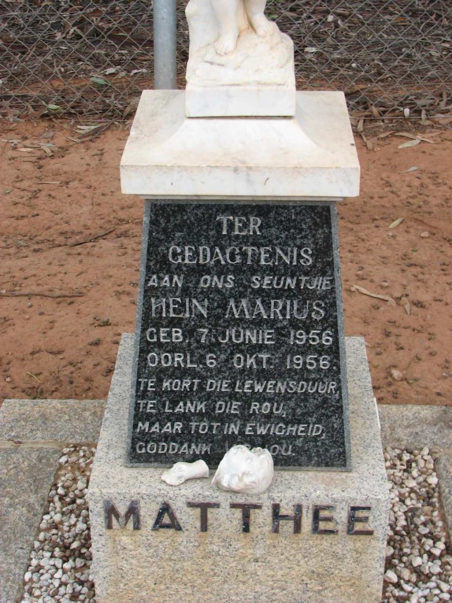 MATTHEE Hein Marius 1956-1956