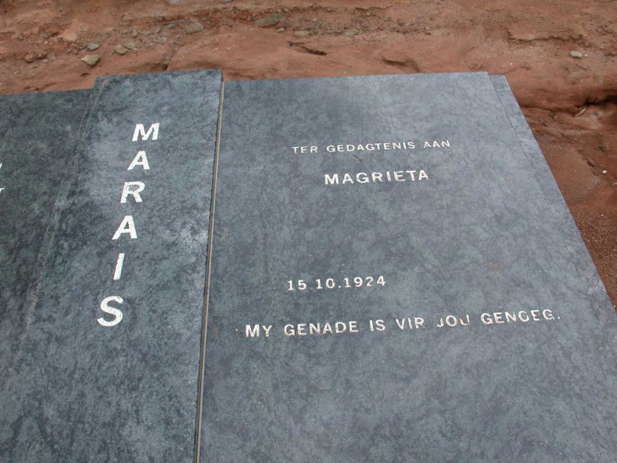 MARAIS Magrieta 1924-