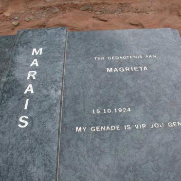 MARAIS Magrieta 1924-